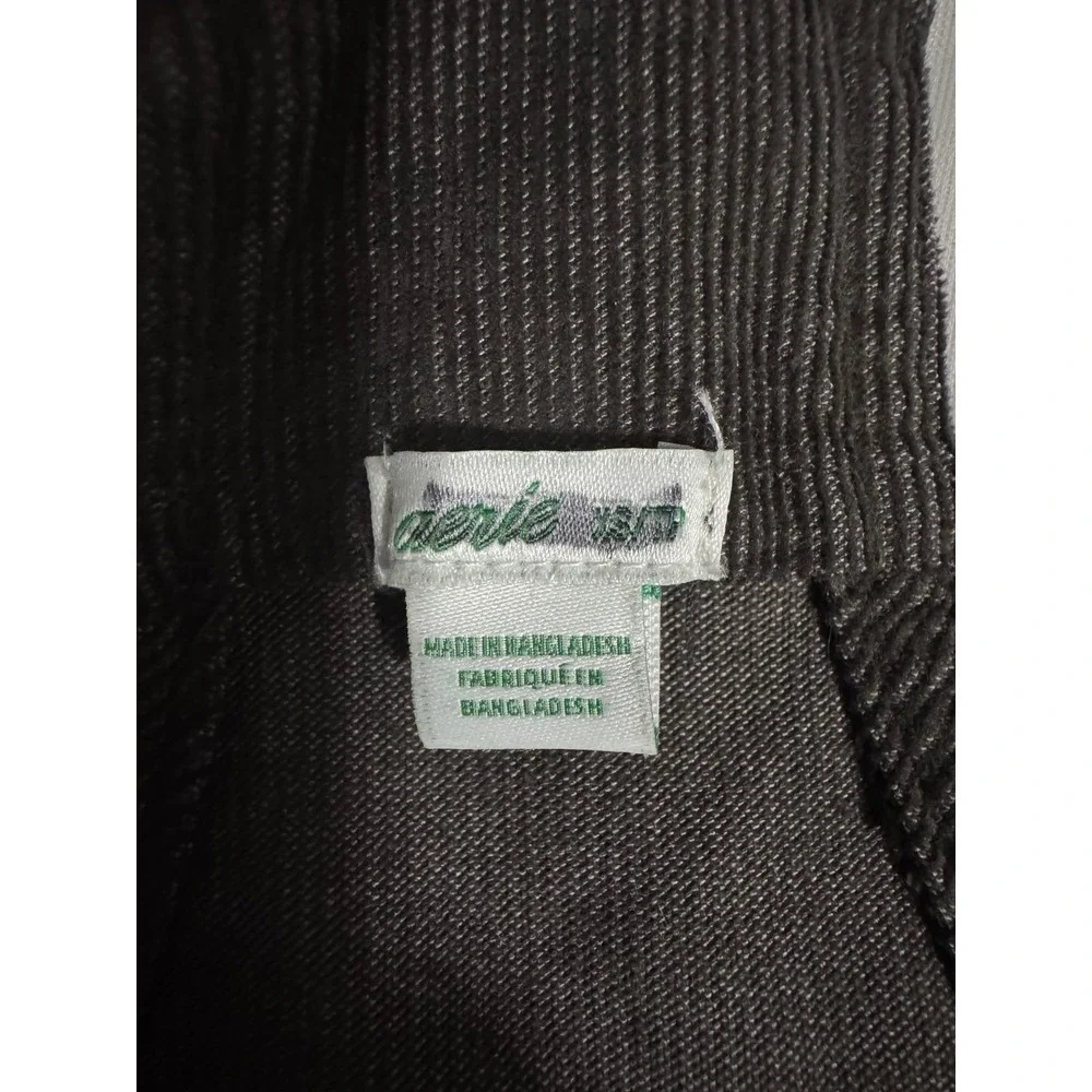 Aerie Womens Werk & Play black corduroy overalls oversized XS‎